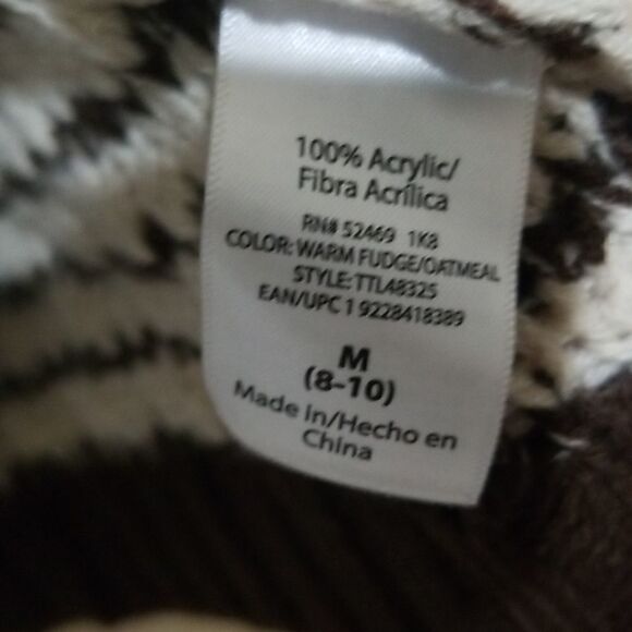 Time & Tru White and Black Cardigan Sweater Sz Medium - Picture 4 of 8